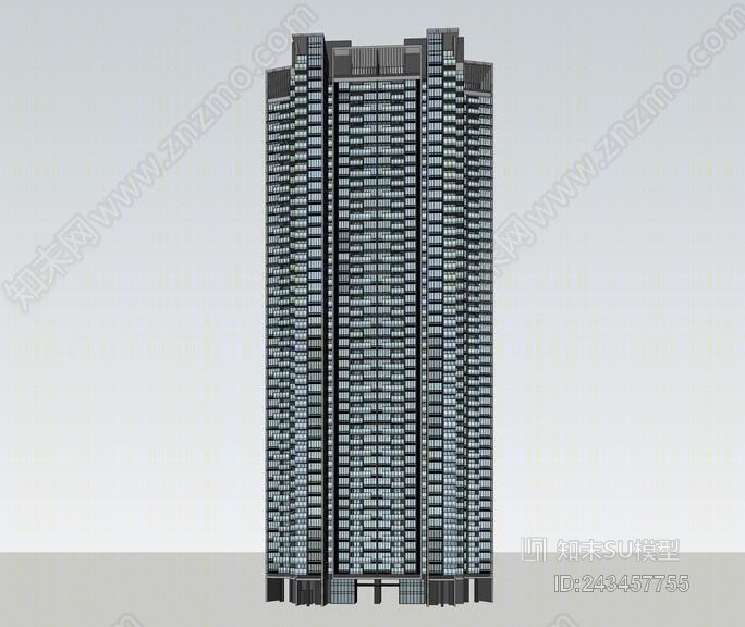 华侨城高层住宅SU模型下载【ID:243457755】