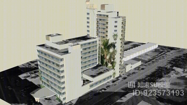 谢尔伯恩酒店SU模型下载【ID:923573193】