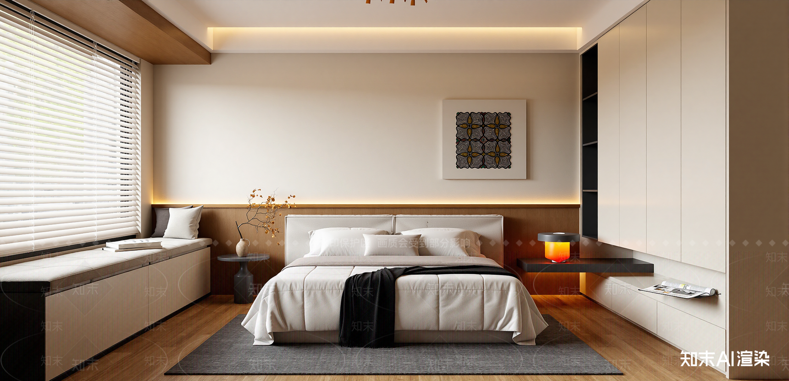 现代家居卧室SU模型下载【ID:1216064093】