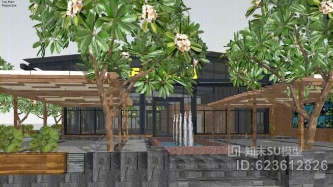 啤酒花园俱乐部SU模型下载【ID:623612826】