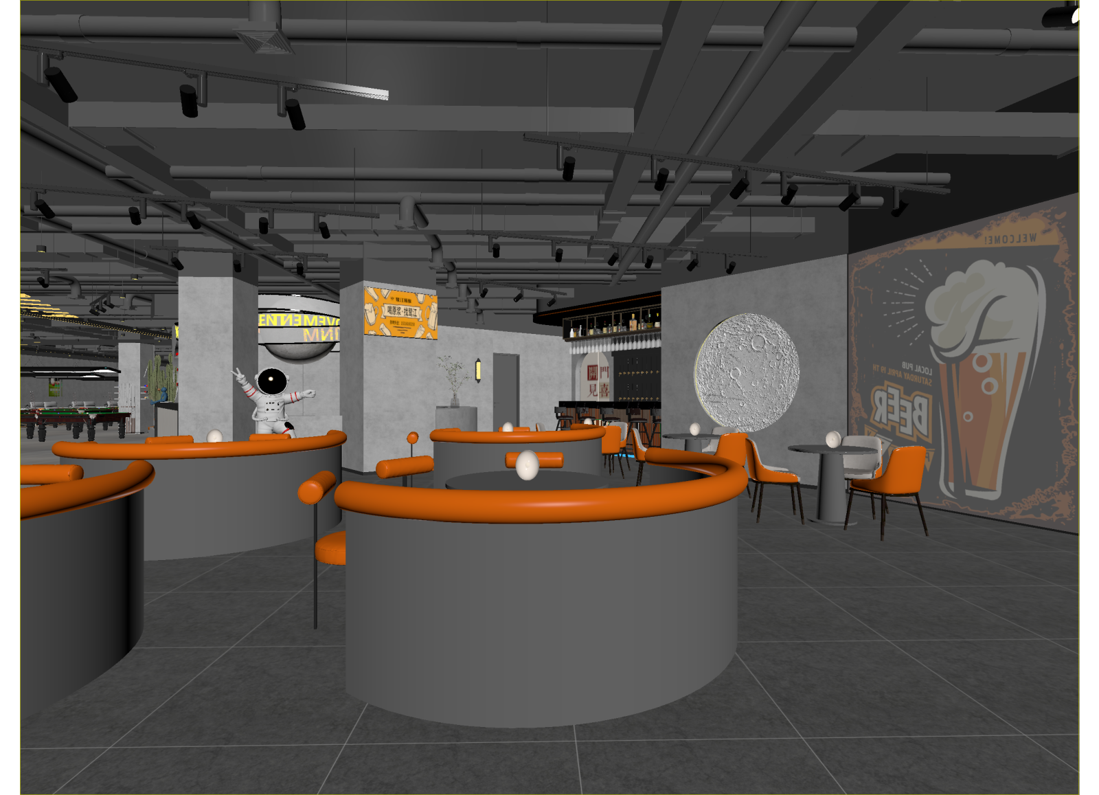 现代酒吧3D模型下载【ID:1214563431】