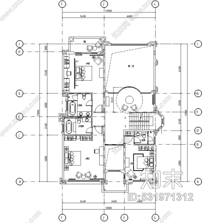 浙江美式古典别墅设计施工图及实景照片施工图下载【ID:531971312】