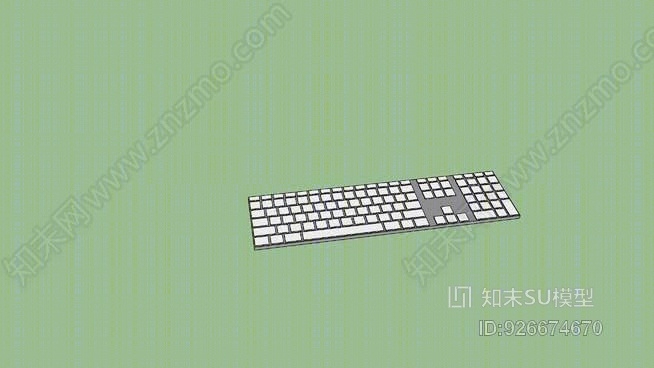 苹果电脑键盘SU模型下载【ID:926674670】