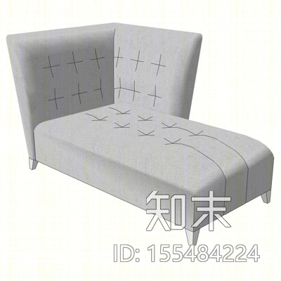 现代贵妃椅SU模型下载【ID:155484224】