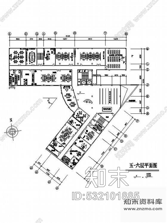 施工图南京某办公楼装修图纸cad施工图下载【ID:532101885】