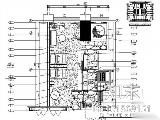 [中山]五星级酒店高档双人间客房装修施工图cad施工图下载【ID:161869151】