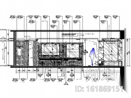 [中山]五星级酒店高档双人间客房装修施工图cad施工图下载【ID:161869151】