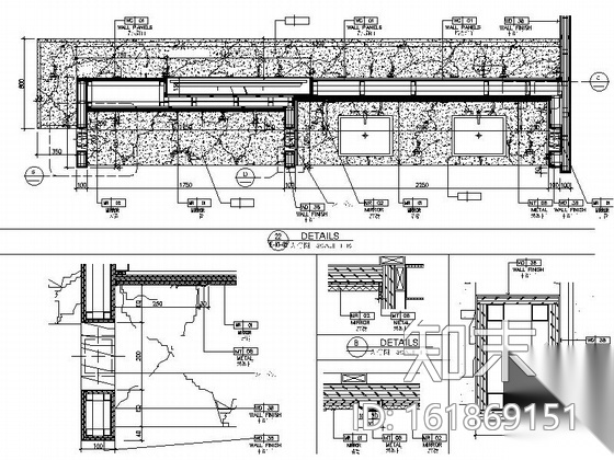 [中山]五星级酒店高档双人间客房装修施工图cad施工图下载【ID:161869151】