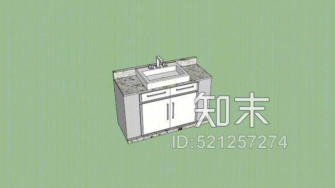 浴室柜/台SU模型下载【ID:521257274】