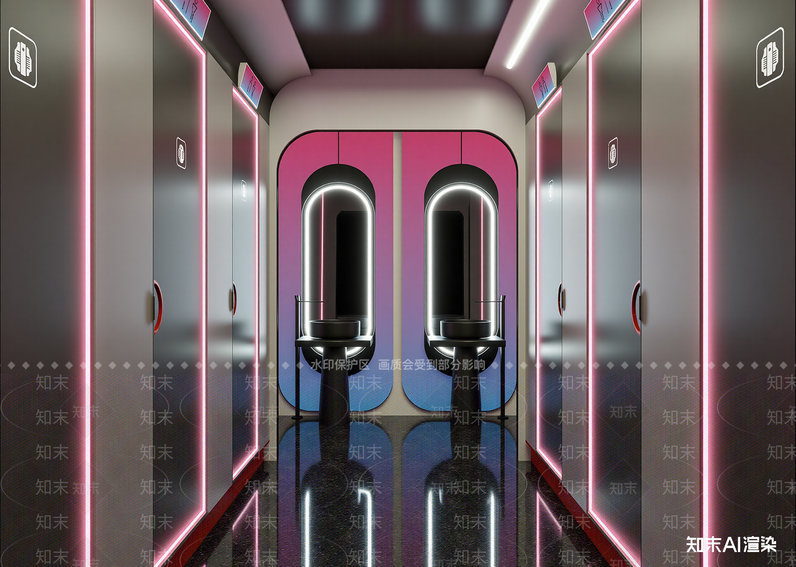 现代走廊3D模型下载【ID:1215180827】