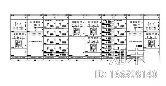 GCK低压柜体图cad施工图下载【ID:166598140】