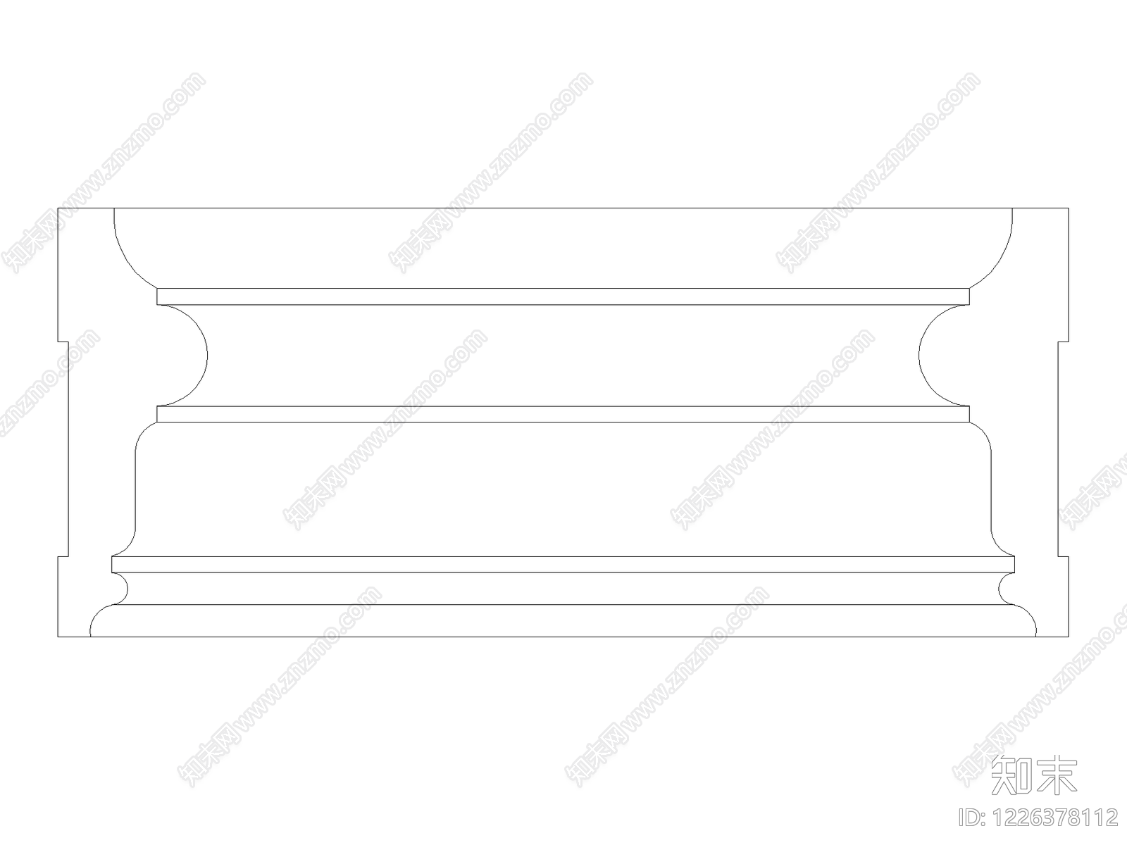 现代装饰线条CAD图纸