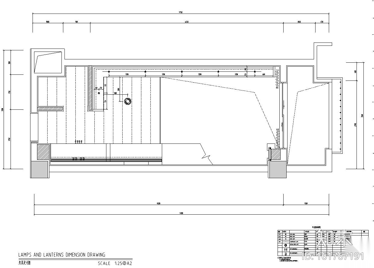 [贵州]现代风格办公室内装饰施工图cad施工图下载【ID:161767191】