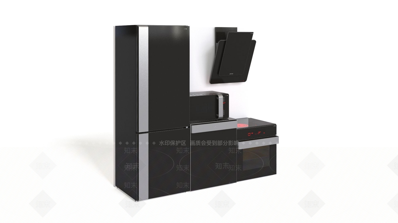 厨房设备3D模型下载【ID:1162541889】