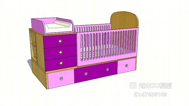 儿童床SU模型下载【ID:518004301】