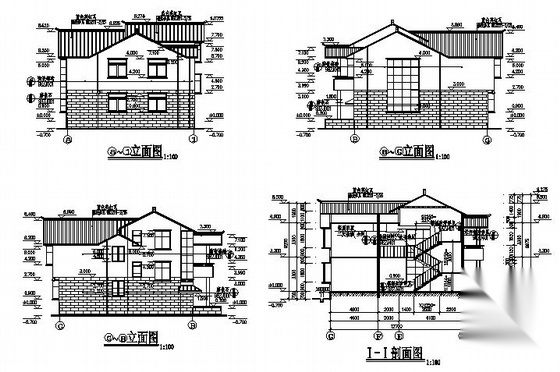 [湘西]某三层独立别墅建筑扩初图施工图下载【ID:149916124】