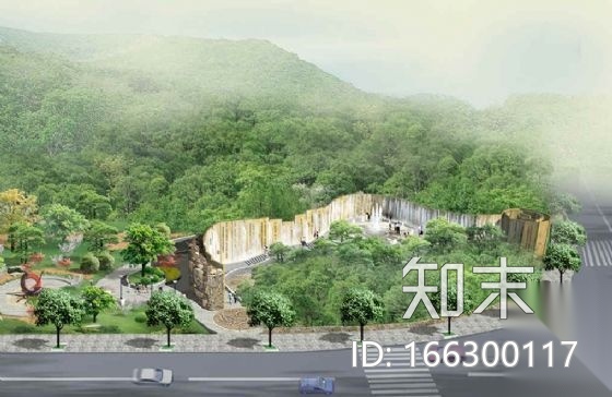 [浙江]道路东侧绿化改造工程景观方案设计cad施工图下载【ID:166300117】