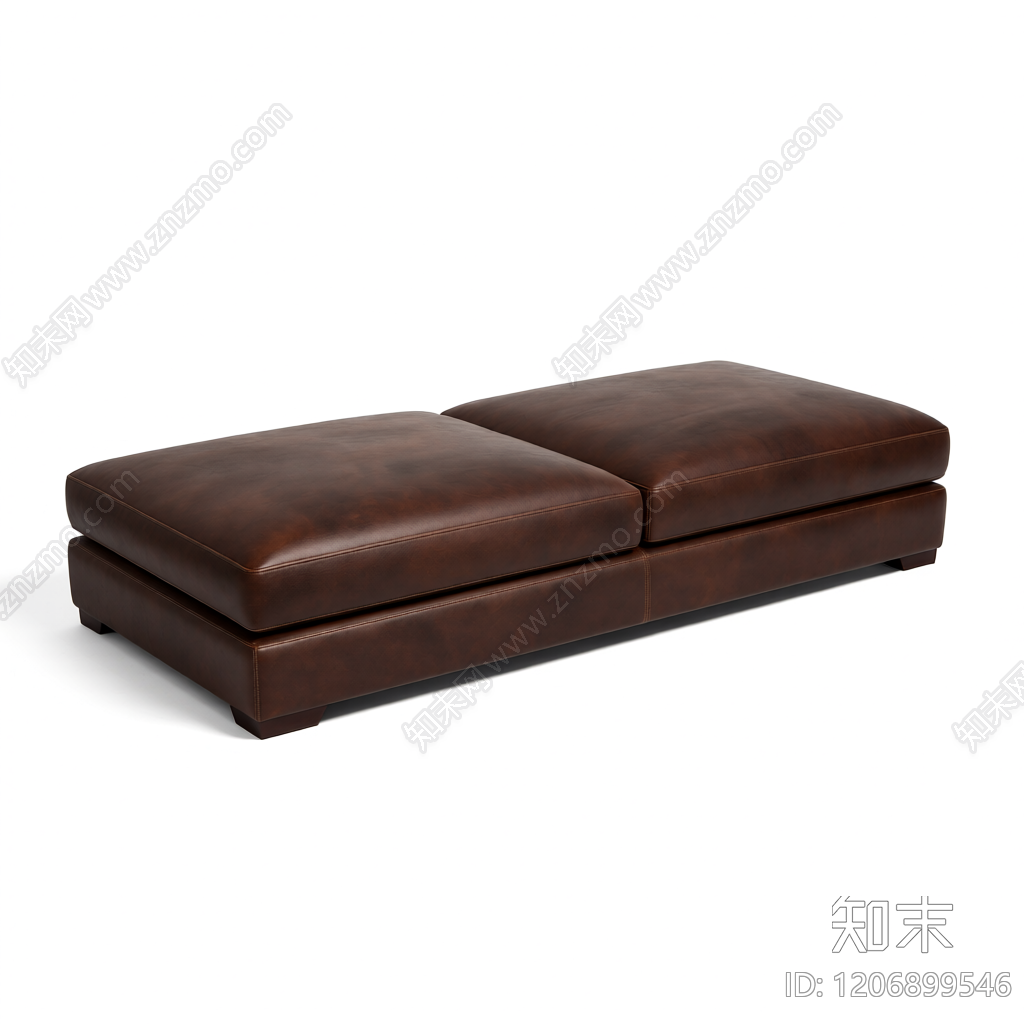 棕色模块化沙发3D模型下载【ID:1206899546】