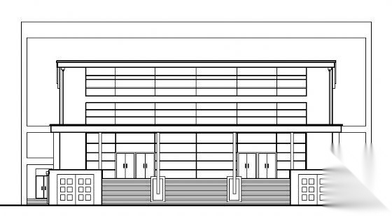 某高中学校报告厅建筑施工图cad施工图下载【ID:151556106】