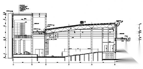 某高中学校报告厅建筑施工图cad施工图下载【ID:151556106】