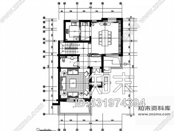 施工图江苏优雅细腻的复古情怀别墅样板间施工图含效果图施工图下载【ID:531974394】