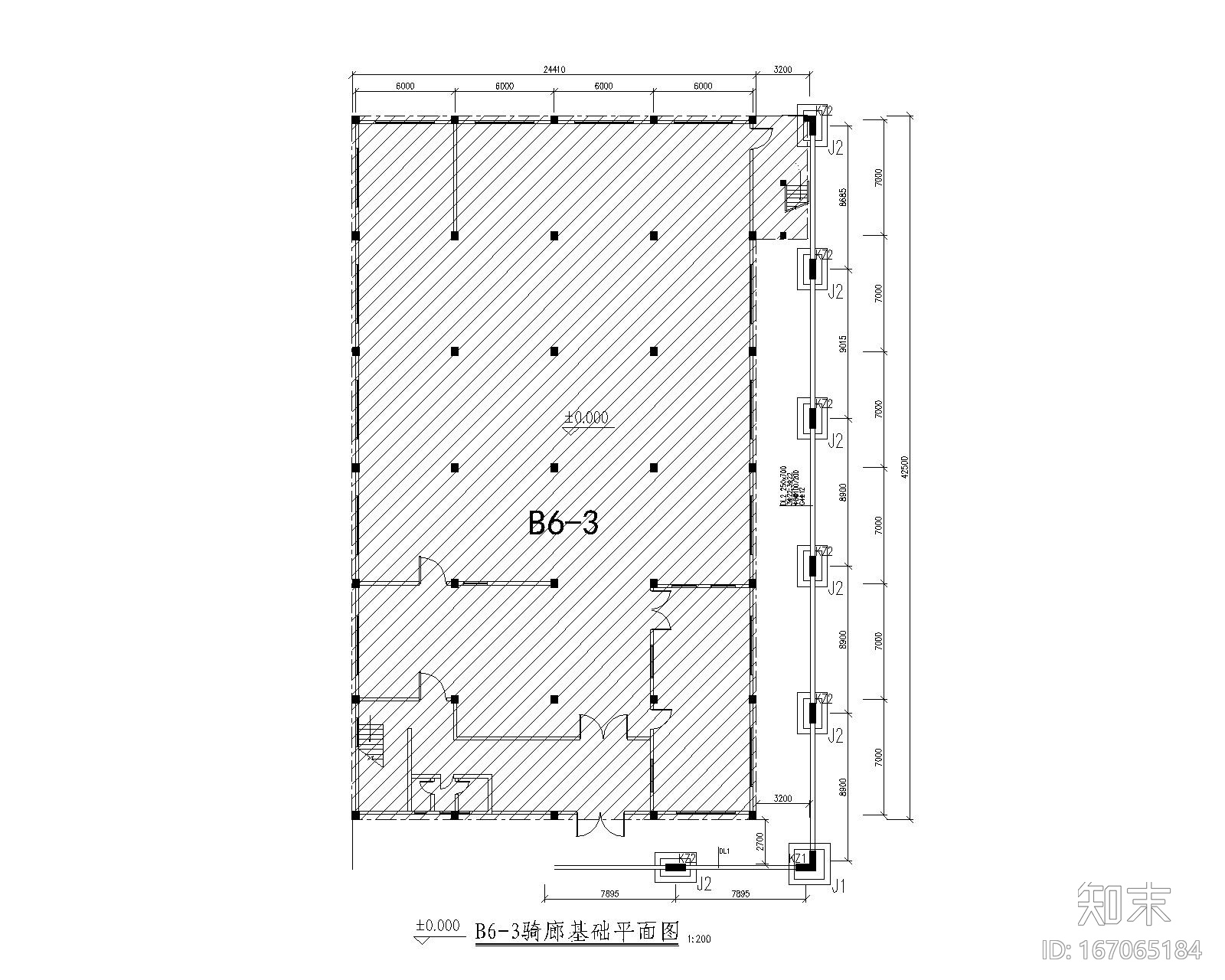 商业建筑骑廊cad施工图下载【ID:167065184】