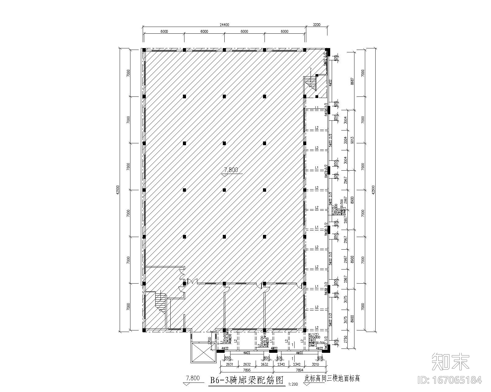 商业建筑骑廊cad施工图下载【ID:167065184】