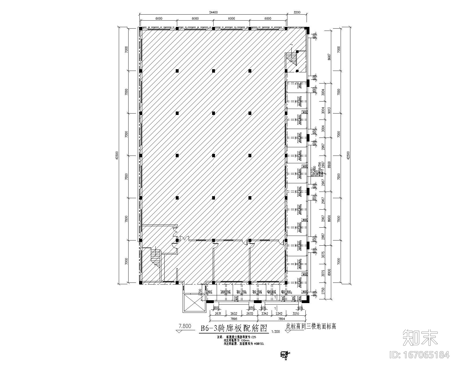 商业建筑骑廊cad施工图下载【ID:167065184】