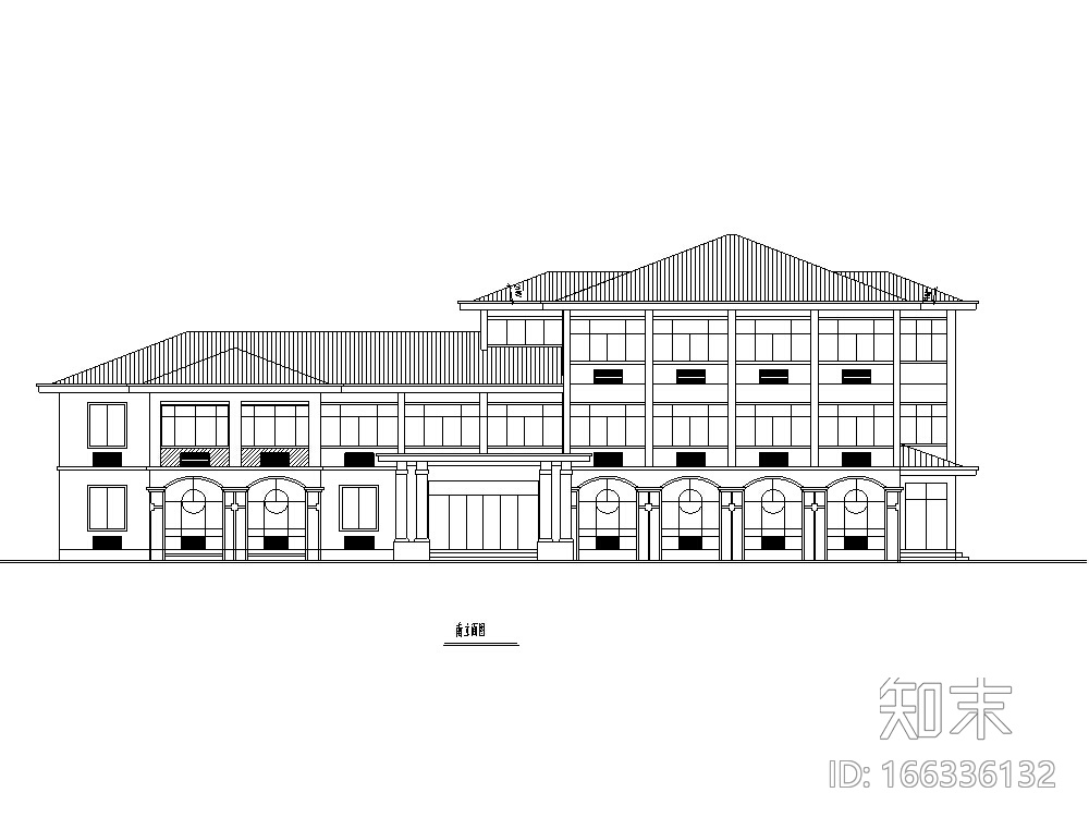 某独栋单层收费站设计方案施工图CAD施工图下载【ID:166336132】