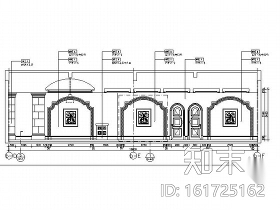 [江苏]西班牙特色田园木质售楼处室内施工图cad施工图下载【ID:161725162】