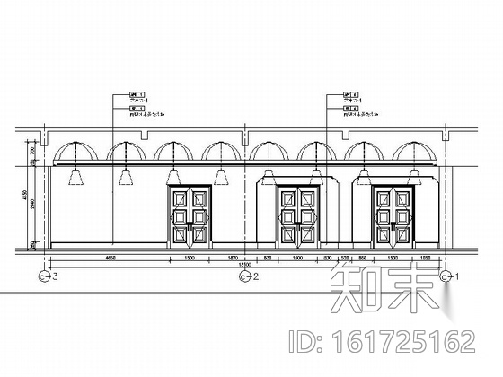[江苏]西班牙特色田园木质售楼处室内施工图cad施工图下载【ID:161725162】