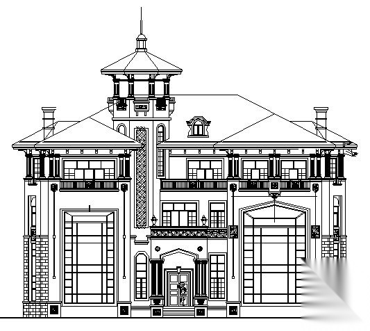 某三层别墅建筑方案图施工图下载【ID:149892146】