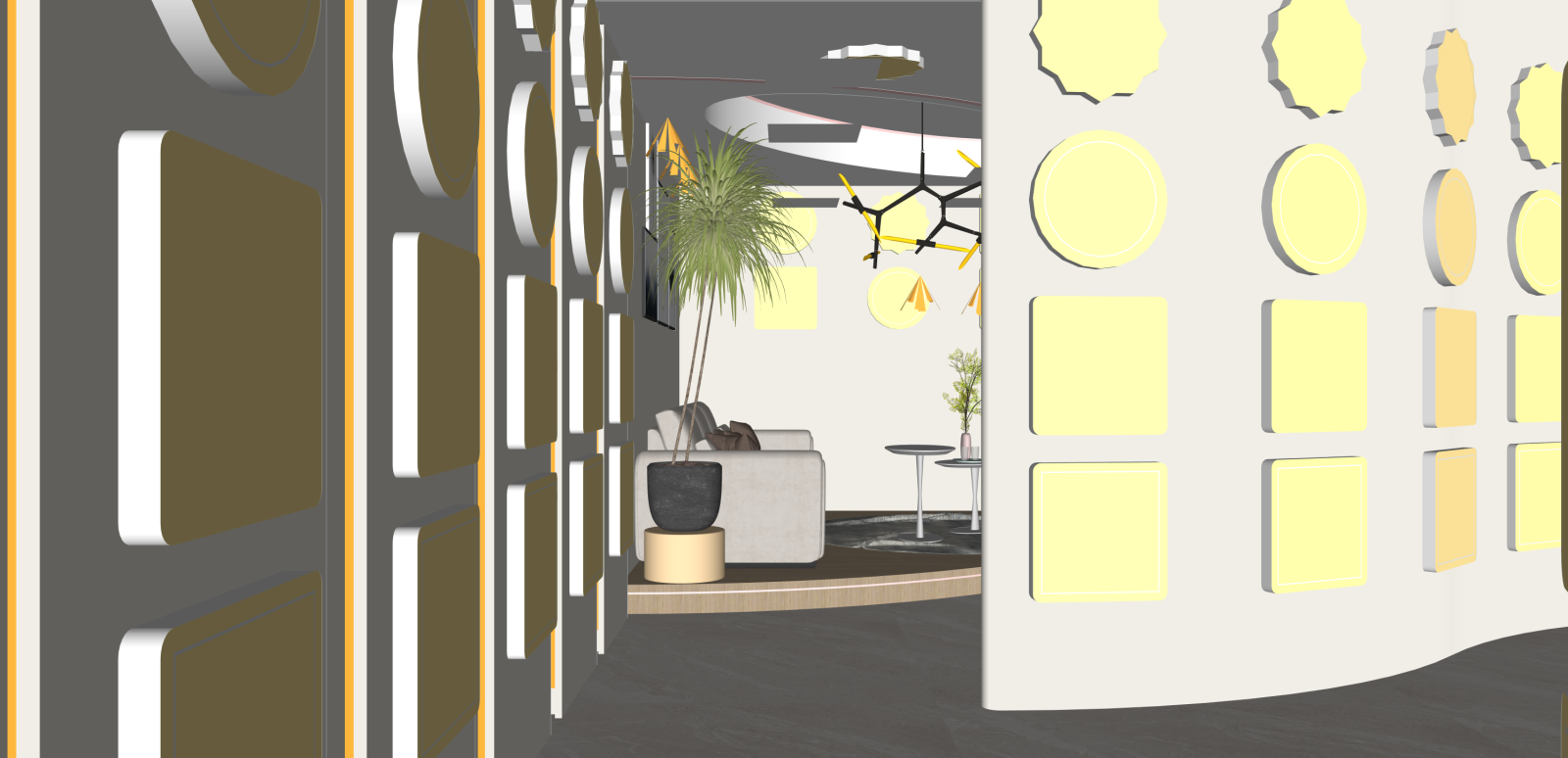 现代家居专卖店SU模型下载【ID:1216022350】