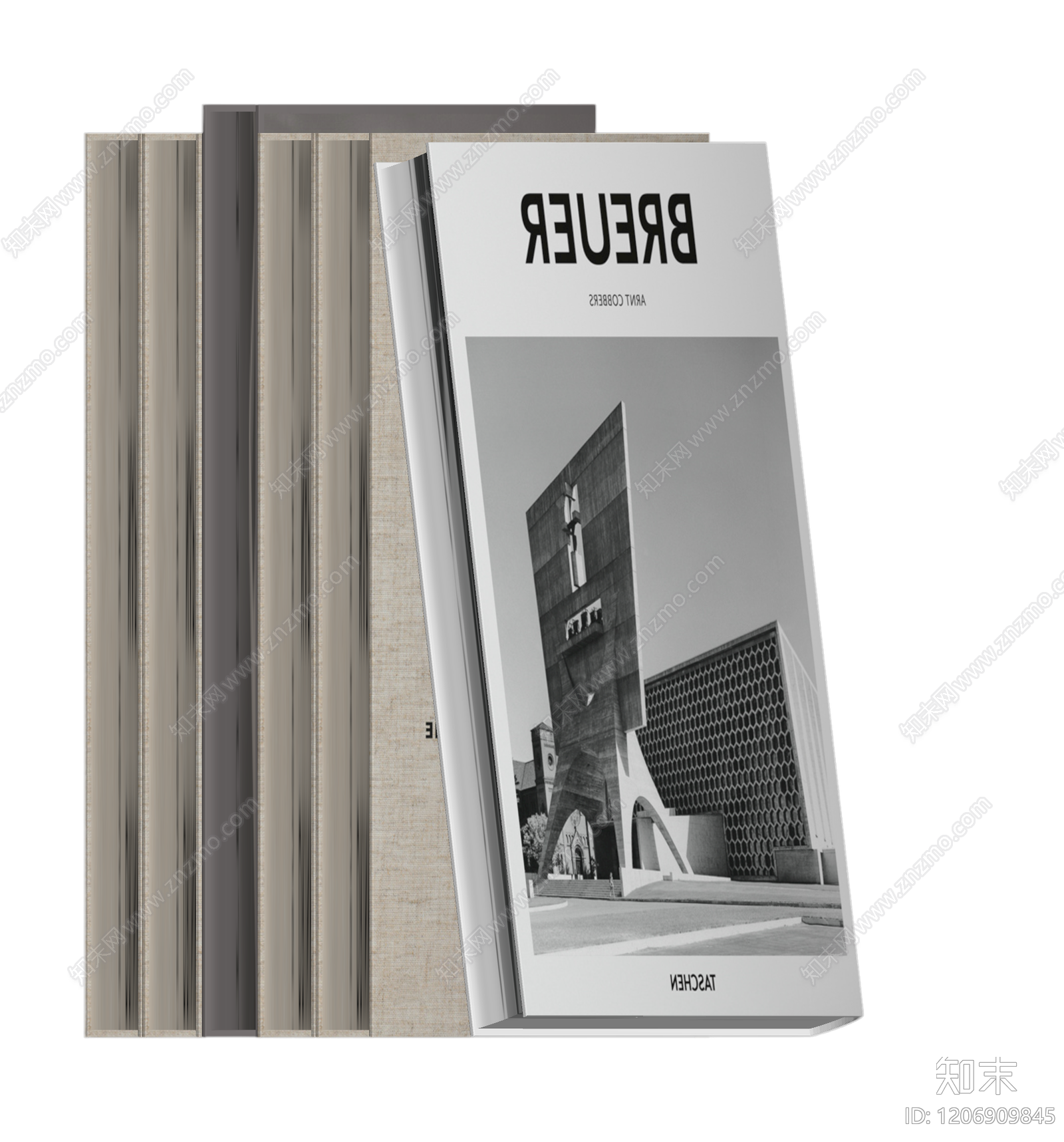 书籍堆叠装饰模型3D模型下载【ID:1206909845】