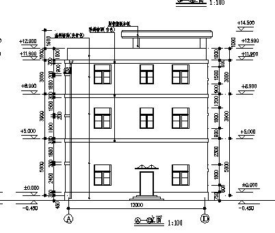 经济技术开发区建设公司综合楼cad施工图下载【ID:151480194】