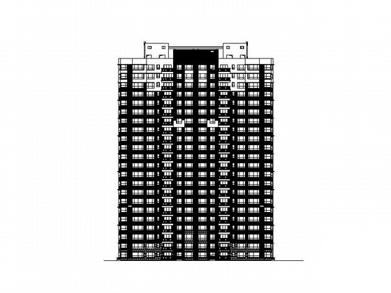 某金海湾二十二层一梯三户住宅楼建筑施工图cad施工图下载【ID:149528160】