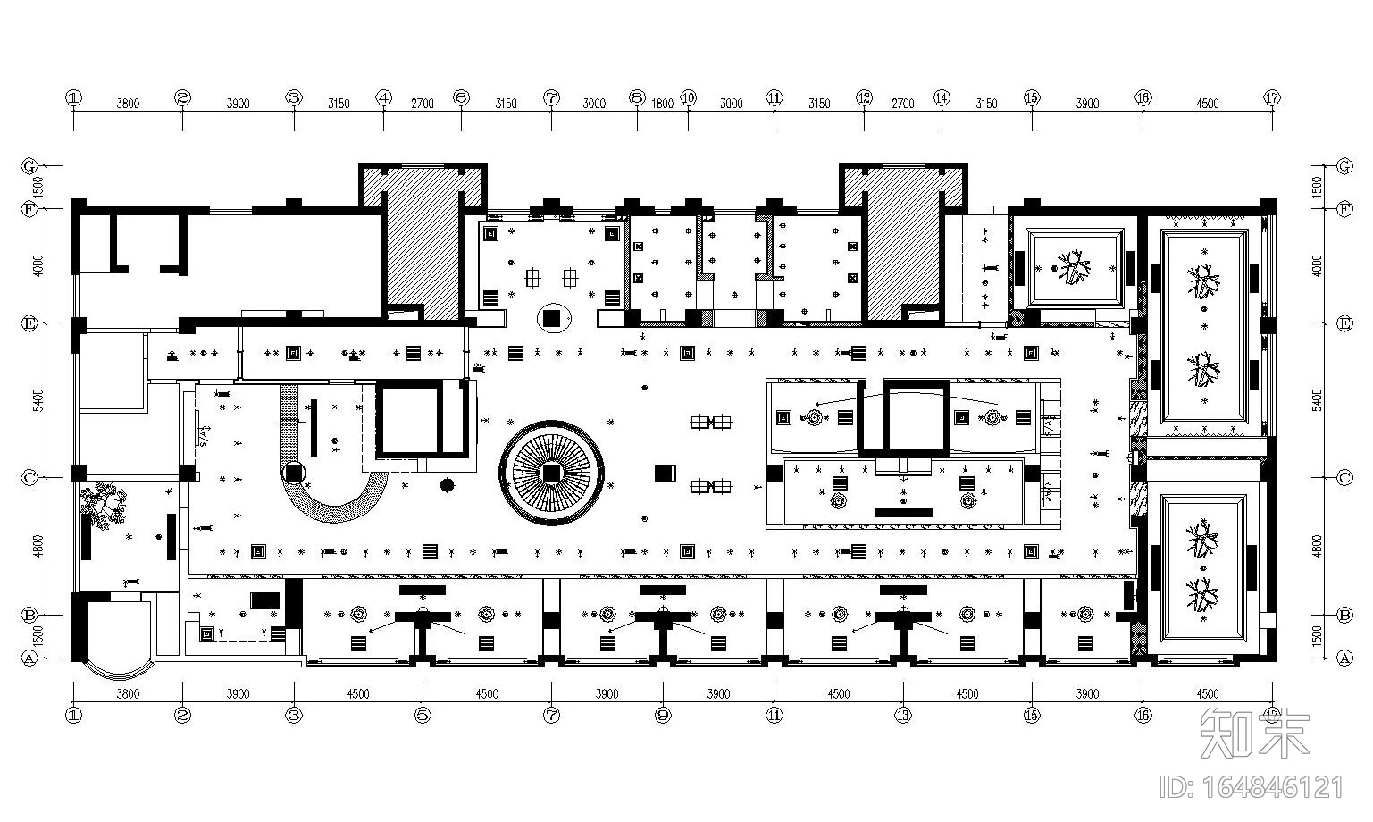 悦酒廊酒吧空间设计施工图（附效果图）施工图下载【ID:164846121】