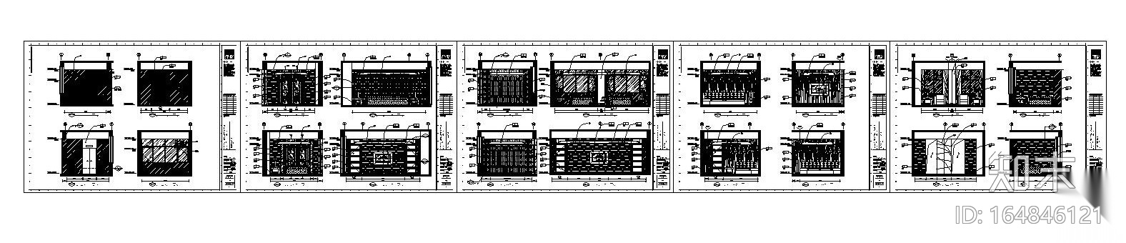 悦酒廊酒吧空间设计施工图（附效果图）施工图下载【ID:164846121】