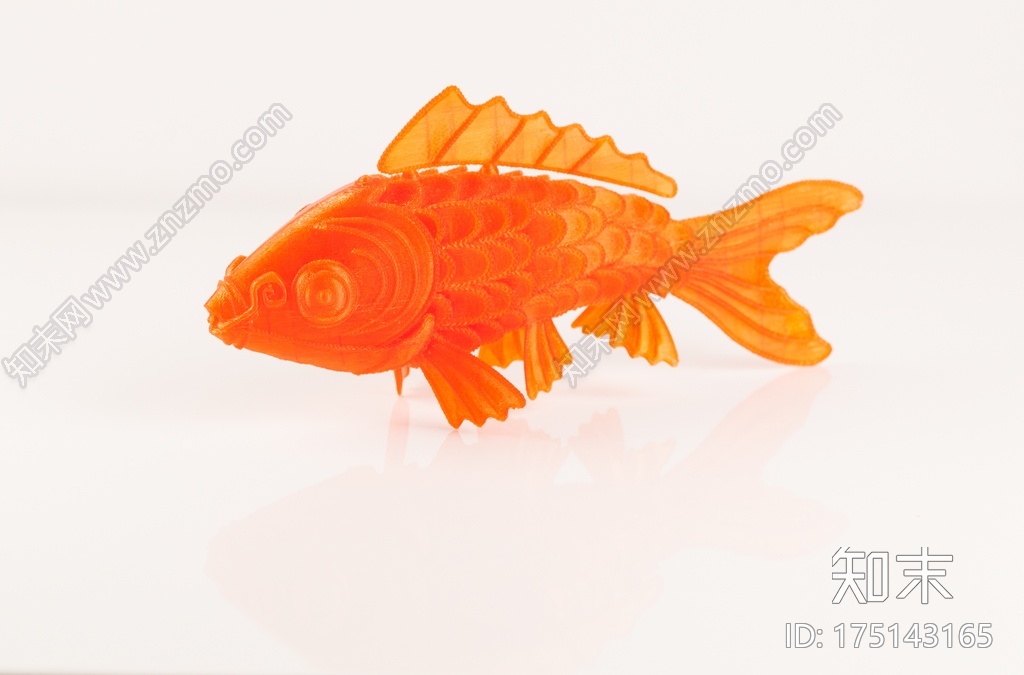漂亮的锦鲤3d打印模型下载【ID:175143165】