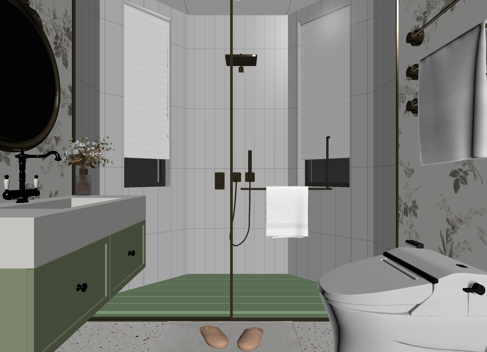 法式卫生间3D模型下载【ID:1214620779】