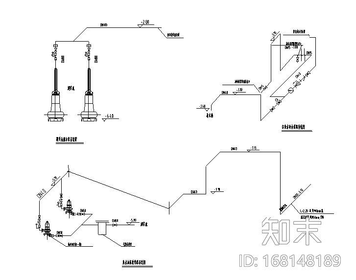 上海某商务大楼中水处理站建筑给排水图纸（CAD）施工图下载【ID:168148189】