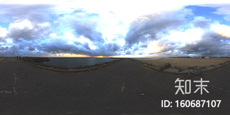 海边全景天空贴图下载【ID:160687107】