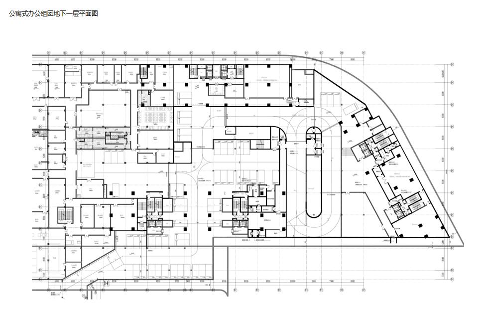 创智公寓酒店建筑方案文本设计cad施工图下载【ID:165944104】