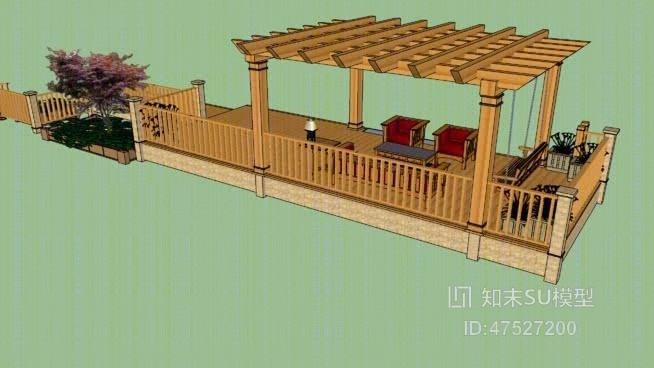 景观小建筑SU模型下载【ID:618194785】