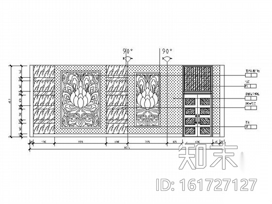 超大会议室装饰设计装修图cad施工图下载【ID:161727127】