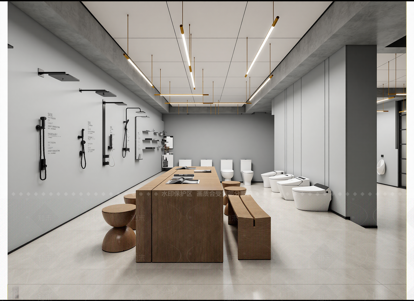 现代卫浴展厅3D模型下载【ID:1214922083】