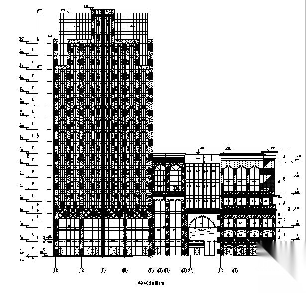 [江苏]高层商业建筑施工图(通过报规、审图办版全套施...施工图下载【ID:166204155】