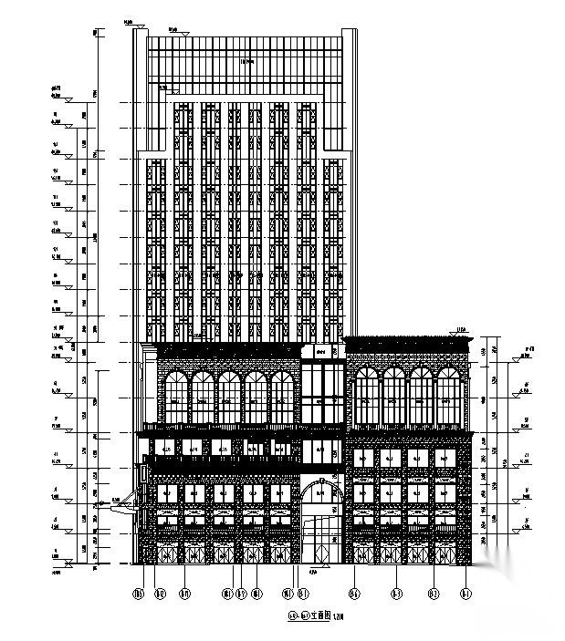 [江苏]高层商业建筑施工图(通过报规、审图办版全套施...施工图下载【ID:166204155】