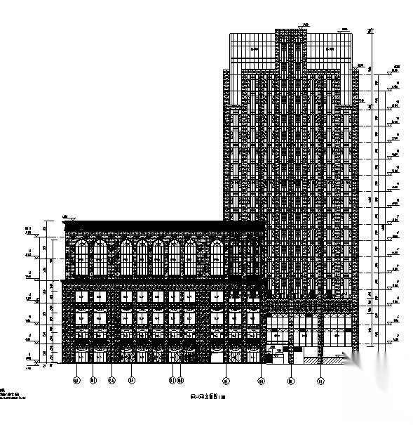 [江苏]高层商业建筑施工图(通过报规、审图办版全套施...施工图下载【ID:166204155】