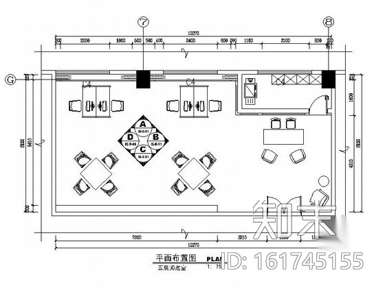 [山东]某奢华大酒店阅览室施工图施工图下载【ID:161745155】